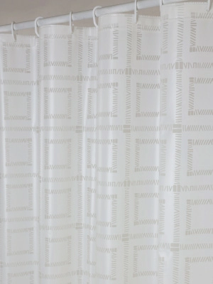 Полноразмерное изображение Штора для ванной Hausmann Square Modern