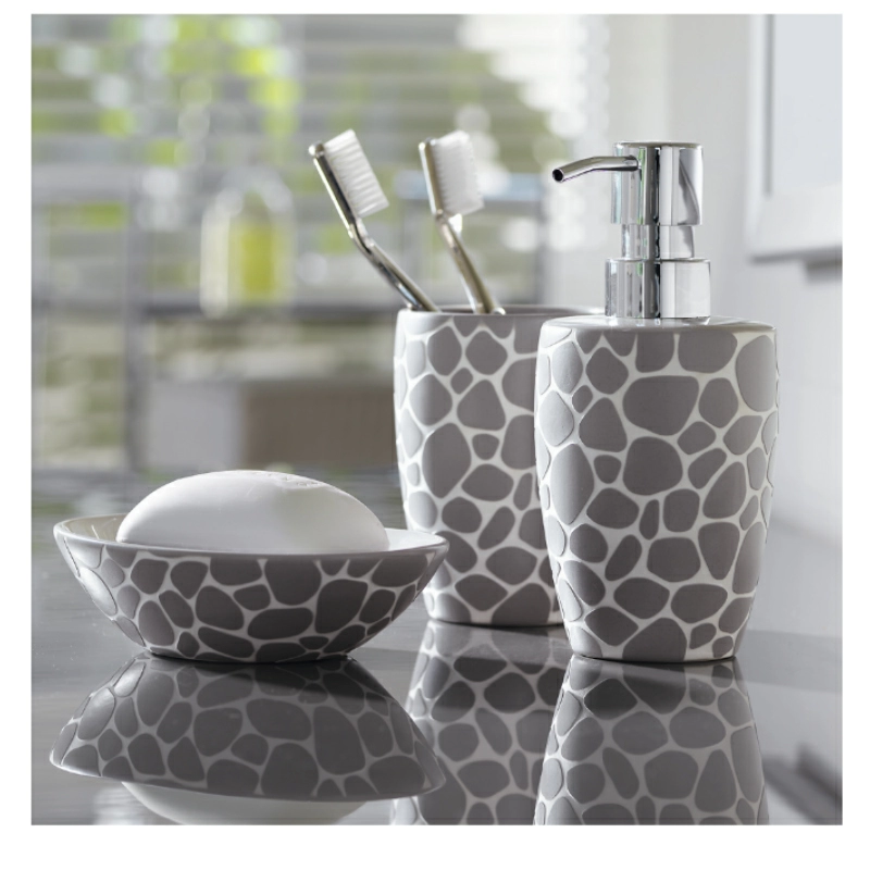 Ерш для унитаза Darwin Pebble Spirella, керамика, цвет серый фото 2