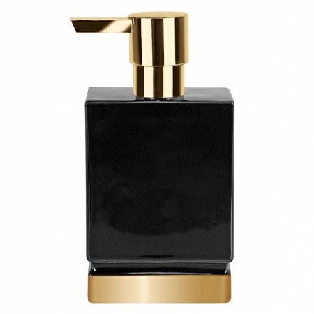 Полноразмерное изображение Дозатор для жидкого мыла Spirella Roma, черный фото 1