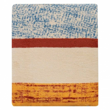 2 Плед 200x220см Pappel Cotton, голубой с бежевым фото 5