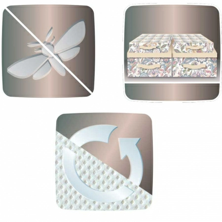 Кофр для хранения Hausmann Paisley 100x50x15см, бежевый фото 2