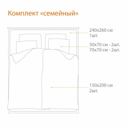 4 Комплект постельного белья семейный Pappel Jacquard Brown фото 3