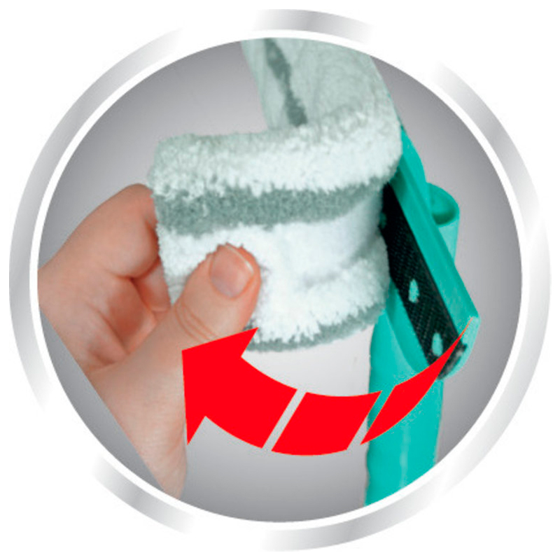 Щётка для мытья окон с губкой и телескопической ручкой Leifheit Basic Wet & Dry (90-150см) фото 4