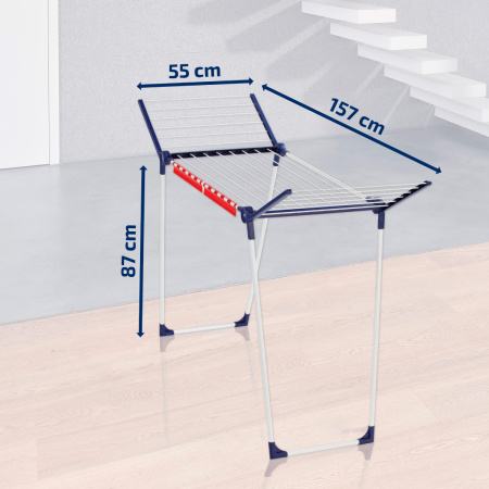 Сушилка для белья напольная, Leifheit Pegasus 150 Solid Slim, 55см фото 7